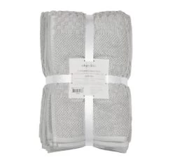 Portland 550GSM 5 Piece Towel Set Silver