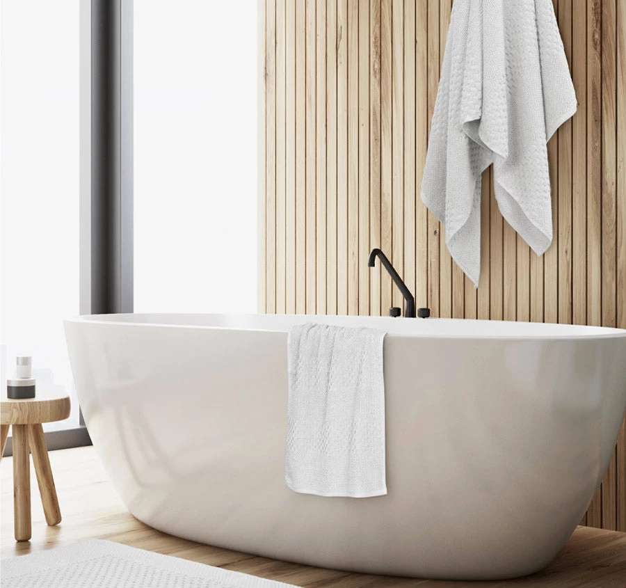 Portland 550GSM 5 Piece Towel Set Ivory 5 Portland 550GSM 5 Piece Towel Set Ivory - Image 3