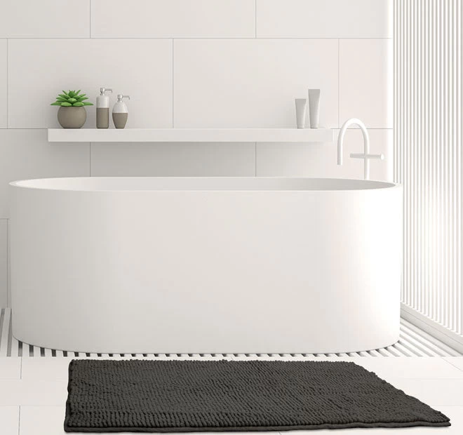 Toggle 1600GSM Microfibre Non-Slip Bath Mat Range Charcoal 3 Toggle 1600GSM Microfibre Non-Slip Bath Mat Range Charcoal