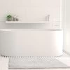 Toggle 1600GSM Microfibre Non-Slip Bath Mat Range Silver -Home Furnishings algodon togglesilverbm