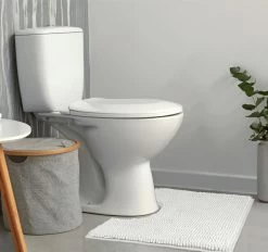 Toggle 1600GSM Microfibre Non-Slip Bath Mat Range White -Home Furnishings algodon togglewhitecontourmat2