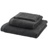 Milan Pima Cotton Bath Towel Range Dark Grey -Home Furnishings aquanova milandarkgreystack