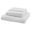 Milan Pima Cotton Bath Towel Range White -Home Furnishings aquanova milanwhitestack