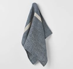 Herringbone Tea Towel Indigo