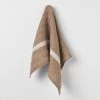 Herringbone Tea Towel Tobacco -Home Furnishings aura herringbonelinentobaccoteatwl