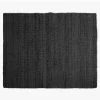 Jute Floor Rug Range Black