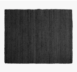 Jute Floor Rug Range Black