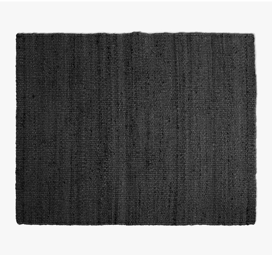 Jute Floor Rug Range Black 3 Jute Floor Rug Range Black