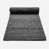 Jute 75x275cm Hall Runner Black -Home Furnishings aura juteblackhallrunner