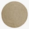 Jute Round Floor Rug Range Natural -Home Furnishings aura jutenaturalroundfloorrug