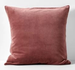 Luxury Velvet 50x50cm Filled Cushion Mahogany