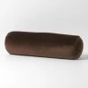 Luxury Velvet 18x60cm Filled Cushion Chocolate 1 Luxury Velvet 18x60cm Filled Cushion Chocolate -Home Furnishings aura luxuryvelvetchocolate18x60bolster