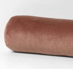 Luxury Velvet 18x60cm Filled Cushion Clove -Home Furnishings aura luxuryvelvetclove18x60bolstercopy