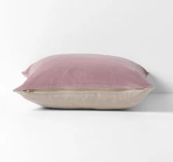 Luxury Velvet 50x50cm Filled Cushion Heather -Home Furnishings aura luxuryvelvetheather50x50cush4