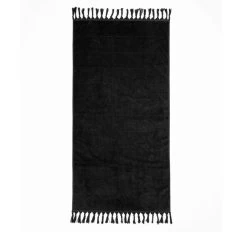 Paros 580GSM Cotton Bath Towel Range Black 17 Paros 580GSM Cotton Bath Towel Range Black -Home Furnishings aura parosblackbs