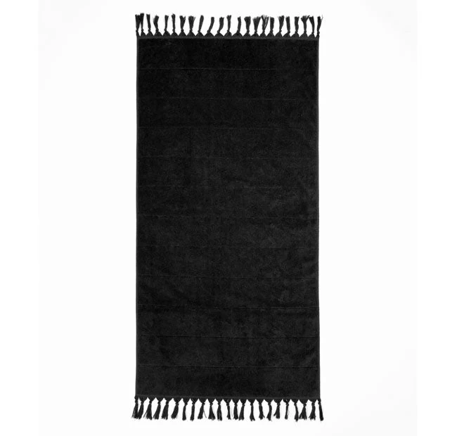 Paros 580GSM Cotton Bath Towel Range Black 8 Paros 580GSM Cotton Bath Towel Range Black - Image 6
