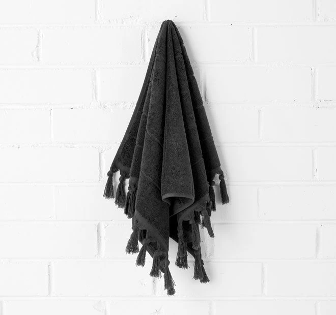 Paros 580GSM Cotton Bath Towel Range Black 10 Paros 580GSM Cotton Bath Towel Range Black - Image 8