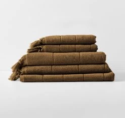 Paros 840GSM Cotton Bath Mat Caramel -Home Furnishings aura paroscarameltowelstack 5ae18312 bbc3 4228 9eb3 df3e51dc4faf