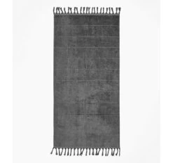 Paros 580GSM Cotton Bath Towel Range Charcoal -Home Furnishings aura paroscharcoalbs