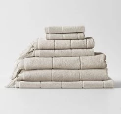 Paros 580GSM Cotton Bath Towel Range Natural