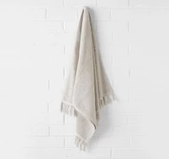 Paros 580GSM Cotton Bath Towel Range Natural -Home Furnishings aura parosnaturalbt