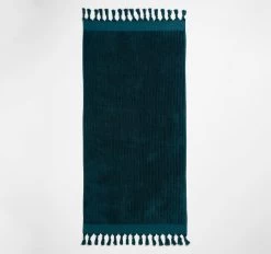 Paros Rib 580GSM Cotton Bath Towel Range Indian Teal -Home Furnishings aura parosribindiantealbathtwl2