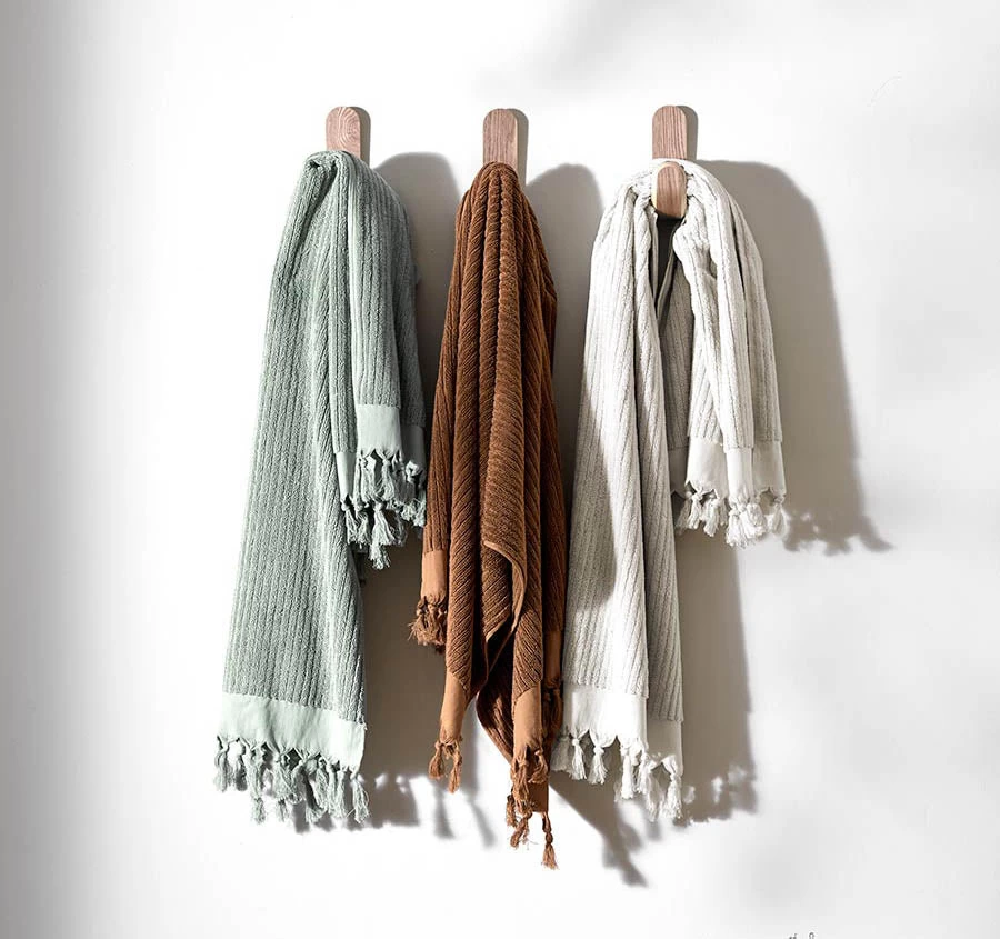 Paros Rib 580GSM Cotton Bath Towel Range Sand 13 Paros Rib 580GSM Cotton Bath Towel Range Sand - Image 11