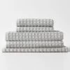 Waffle 580GSM Cotton Bath Towel Range Dove -Home Furnishings aura waffle580dove