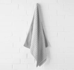 Waffle 580GSM Cotton Bath Towel Range Dove -Home Furnishings aura waffle580dovebt