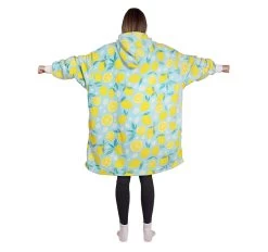 Blanket Hoodie Lemon Squeezy -Home Furnishings bambury blkthoodielemonsqueezy4