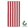 Cabana Stripe Upcycled Cotton 75x150cm Beach Towel Red -Home Furnishings bambury cabanastripe75x150red 1