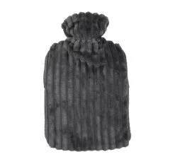 Channel Hot Water Bottle Charcoal