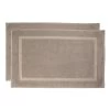Chateau 2 Piece 800GSM Cotton Bath Mat Set Latte -Home Furnishings bambury chateau2pklattebm