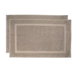 Chateau 2 Piece 800GSM Cotton Bath Mat Set Latte