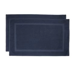 Chateau 2 Piece 800GSM Cotton Bath Mat Set Navy