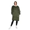 Cordy Blanket Hoodie Olive -Home Furnishings bambury cordyoliveblankethoodie5