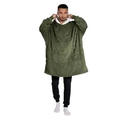 Cordy Blanket Hoodie Olive -Home Furnishings bambury cordyoliveblankethoodie8