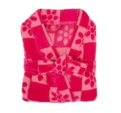 Daisy Check Cotton Robe Pink -Home Furnishings bambury daisycheckpinkrobe3