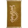 Egyptian Cotton 86x160cm Beach Towel Hello Sunshine -Home Furnishings bambury egyptcottonjacquardhellosunshinebeachtwl