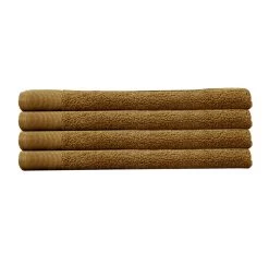 Elvire 4 Piece 600GSM Cotton Hand Towel Set Tobacco