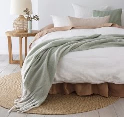 Frankie 130x200cm Throw Rug Eucalyptus -Home Furnishings bambury frankiethrweucalyptus3