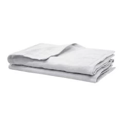 French Linen 45x45cm 2 Piece Napkin Set Silver