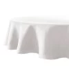 French Linen 228cm Round Tablecloth Snow -Home Furnishings bambury frenchlinensnow228cmroundtablecloth