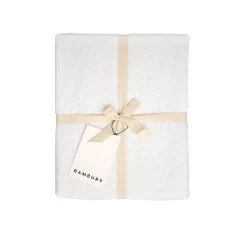 French Linen 228cm Round Tablecloth Snow -Home Furnishings bambury frenchlinensnow228cmroundtablecloth4