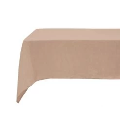 French Linen 150x275cm Tablecloth Tea Rose