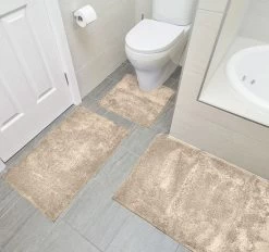 Microplush Bath Mat Range Buff -Home Furnishings bambury microplushbuff3