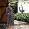 Microplush Bathrobe Range Bitter Chocolate -Home Furnishings bambury microplushrobebitterchocolate2