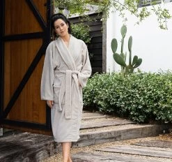Microplush Bathrobe Range Stone