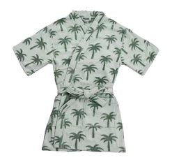 Palm Cotton Robe Sage