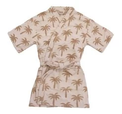 Palm Cotton Robe Sunset